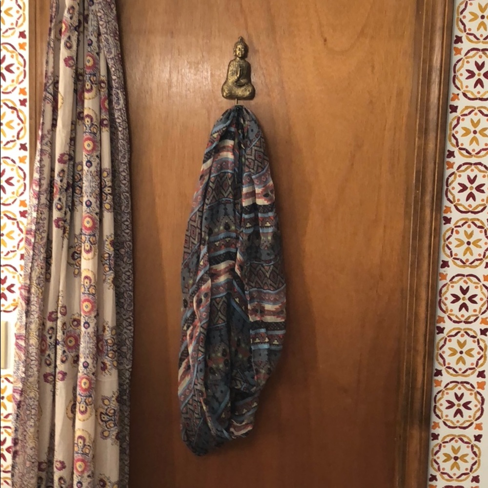 Tribal print infinity scarf